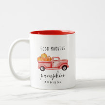 Fall Bra God morgon Pumpkin Vintage Lastbil Namn 2