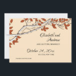 Fall Branch Save the Date-inbjudan Spara Datumet<br><div class="desc">Ett vackert "save the date"-kort för en höstbröllop med vita grenar och höstlöv mot en krämfärgad bakgrund. (Design av Freepik). Kortet är lätt att anpassa med din egen text, font och fontfärg.Inte exakt vad du letar efter? Alla våra produkter kan anpassas för att möta dina behov utan extra kostnad.Kontakta oss...</div>