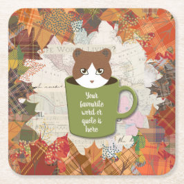 Fall Break Cat Underlägg Papper