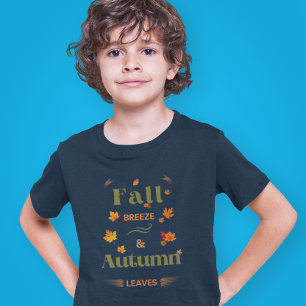 Fall Breeze och Höst löv Design T Shirt