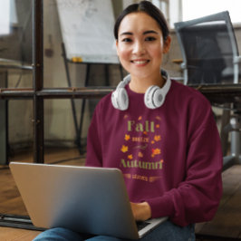 Fall Breeze och Höst löv Design T Shirt