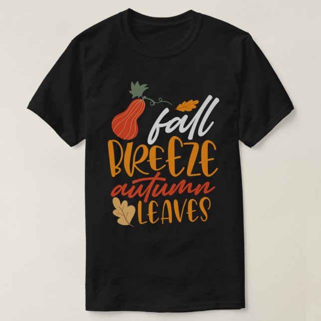 Fall Breeze och Höst löv T Shirt (Design framsida)