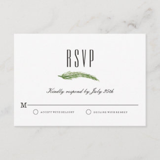 Fall bröllop OSA kort - Rustic Harvest Greenery