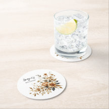 Fall Brown Blommigt Elegant födelsedagsfest