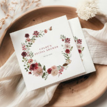 Fall Burgundy Blommigt Möhippa av utandning