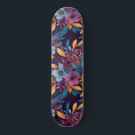 Fall Burgundy Navy Mustard Watercolor Flowers Art Mini Skateboard Bräda 18,5 Cm<br><div class="desc">Denna elegant och mönster är perfekt för trendiget och snyggten. Den har en handmålad burgundröd bärburgunja, marinblå, senapsblå gult, grönt och klassiskt blått vattenfärgsfall och höst, blommor och löv bouquet mönster ovanpå en enkel lila burgundy bakgrund. Det är ett konstnärligt, modernt, land, söt, unikt och trendig. Stilisera med den här...</div>