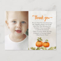 Fall Burnt Orange Pumpkin Patch Birthday Tack