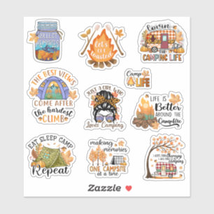Fall Camping (Fall Camping), Camp Life Sticker Pac Klistermärken