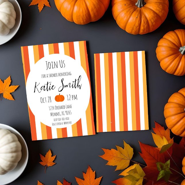Fall Candy corn Shower Inbjudan (Skapare uppladdad)