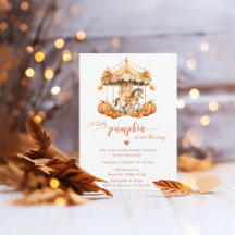 Fall Carousel pumpkin är på väg att duscha barn