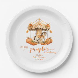 Fall Carousel Rustic fall pumpor babydusch