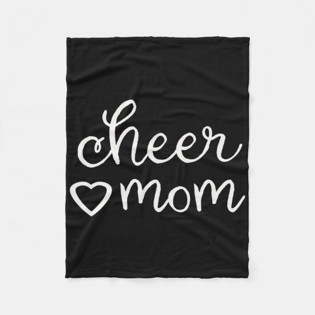Fall Cheer Mamma Cheerledande Cheerledare Mamma Mo Fleecefilt (Framsidan)