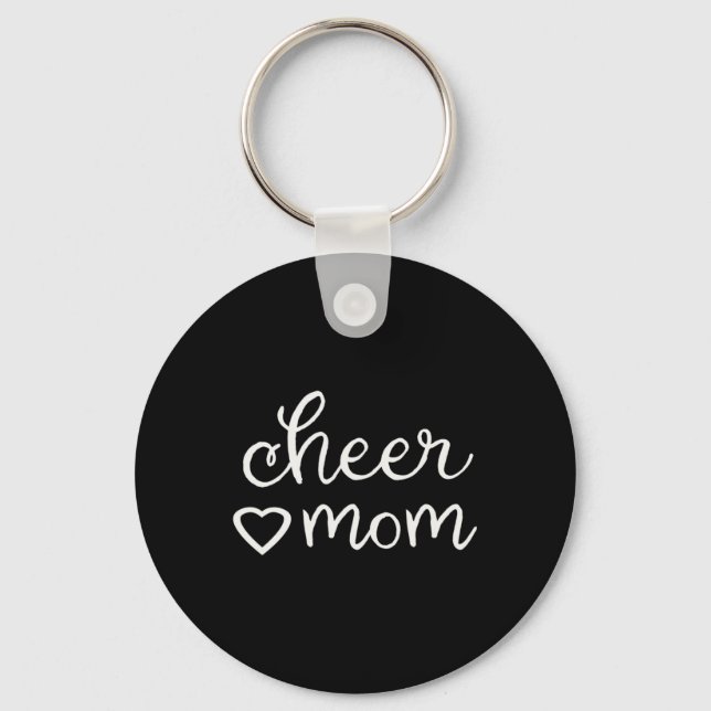 Fall Cheer Mamma Cheerledande Cheerledare Mamma Mo Nyckelring (Framsida)