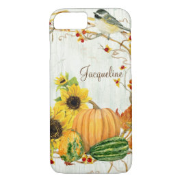 Fall Chickadee Solros Pumpkin BitterSöe Löv