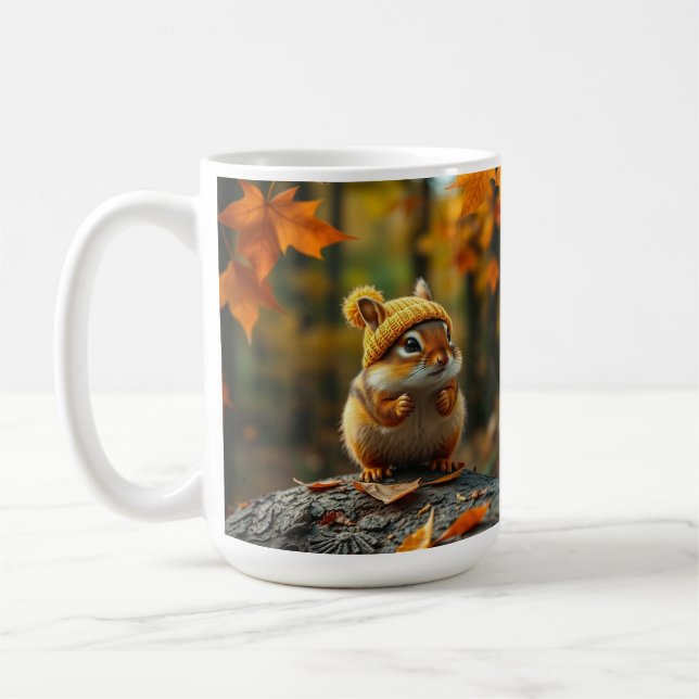Fall Chipmunk Coffee Mugg (Vänster)