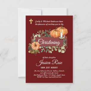 FALL Christening Inbjudan Baptism
