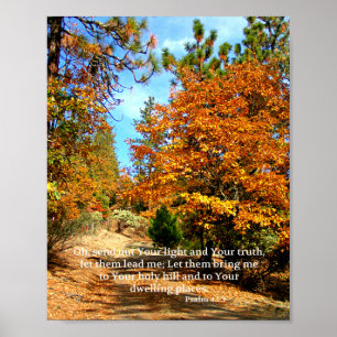 Fall Christian Poster Bible Verse Creationart