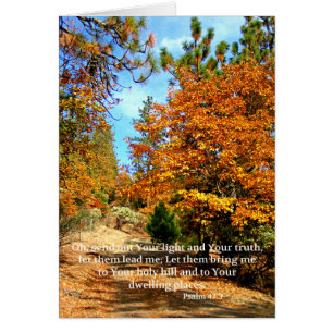 Fall Christian Scripture Card Bible Verse OBS Kort
