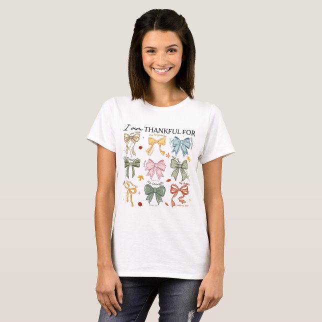 Fall Christian Thanksgiving T Shirt (Hel framsida)