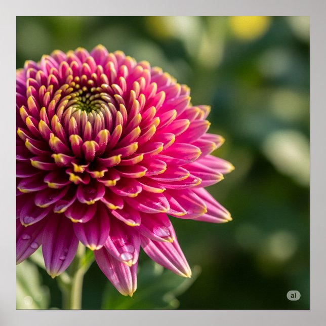 Fall Chrysanthemum Graphic Poster (Framsidan)