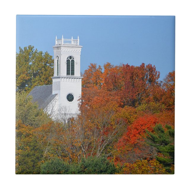 Fall Church Trivet Kakelplatta (Framsidan)