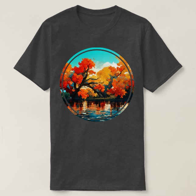 Fall cirkeldesign t shirt (Design framsida)