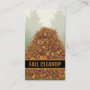 Fall Cleanup Visitkort
