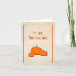 Fall Client eller Employee Happy thanksgiving Card Tack Kort