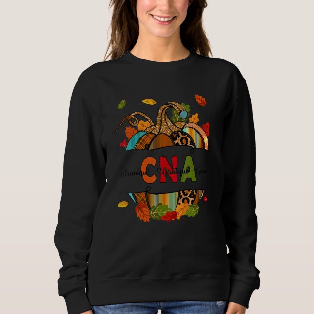 Fall CNA Nurse Pumpkin Certified Nursing Assistant T Shirt (Framsida)