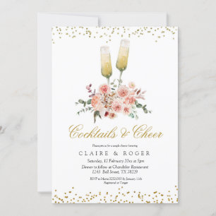 Fall Cocktails och Cheer Inbjudningskort för möhip