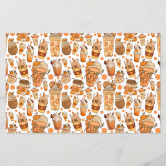 Fall Coffee Latte Pumpkin Mönster