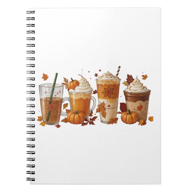 Fall Coffee Pumpkin Anteckningsbok (Framsidan)