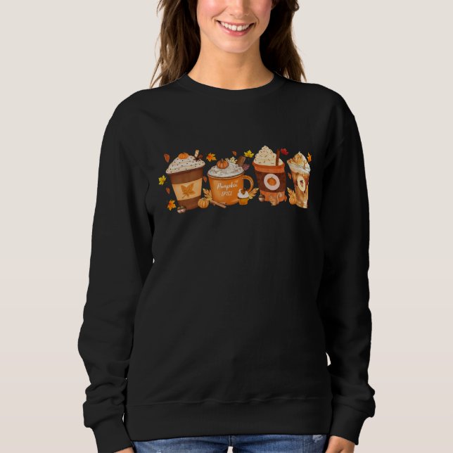 Fall Coffee Sweatshirt T Shirt (Framsida)