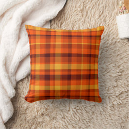 Fall Colors Plaid Pillow Kudde