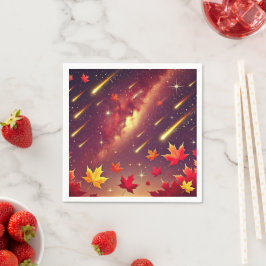 Fall Cosmic Meteor Shower Découpage Napkins Pappersservett