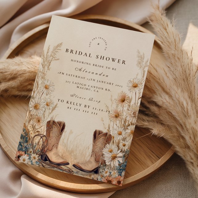 Fall Country Floral Bridal Shower Inbjudningar (Skapare uppladdad)