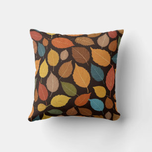 Fall Cute Gult Brown Watercolor Foliage Autumn Kudde