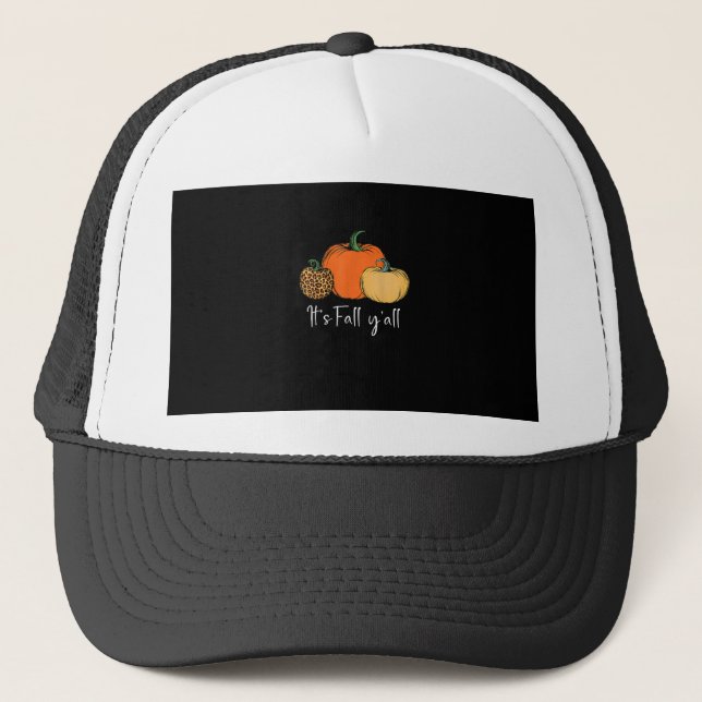 Fall Cute Halloween Pumpkin Thanksgiving Det är Fa Keps (Framsida)