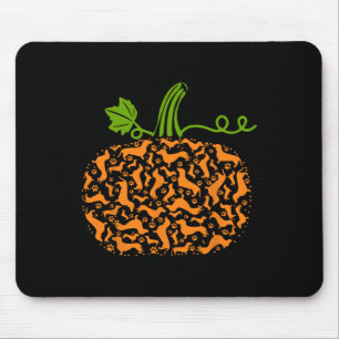 Fall Dachshund Doxin Pumpkin Roligt Halloween Hund Musmatta