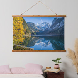 Fall Dachsteberget reflekterar i Gosausee Lak