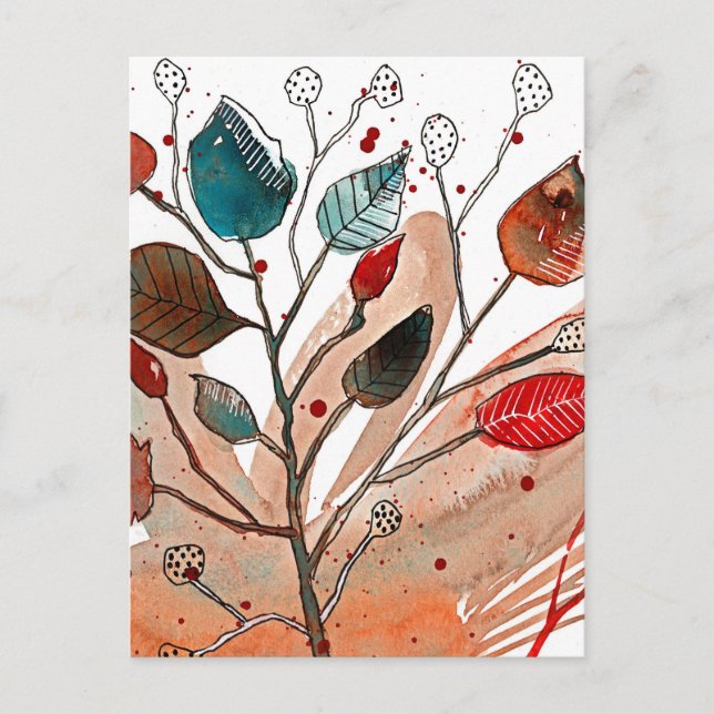 Fall Dance Vykort (Framsida)