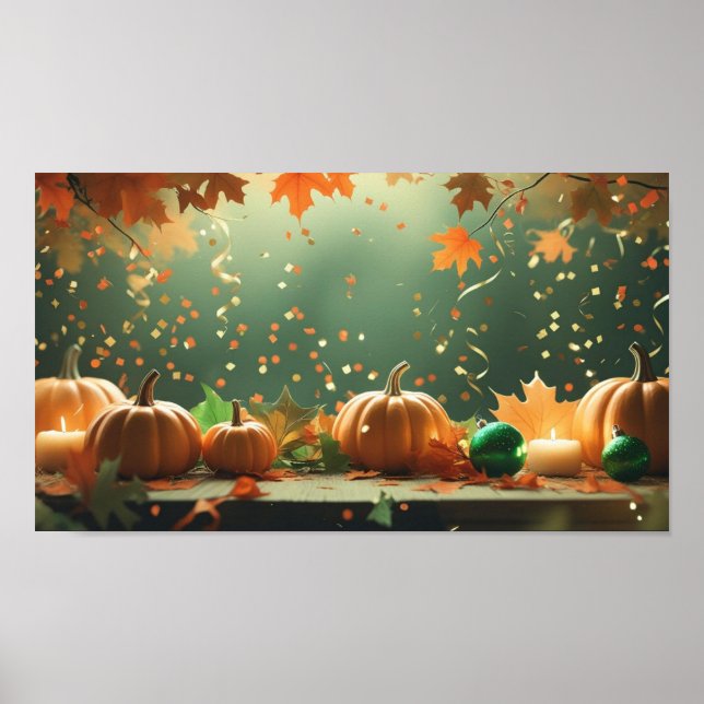 Fall Decor Halloween Poster (Framsidan)