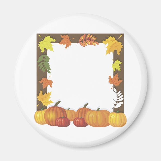 Fall Decorative Gräns Magnet (Framsidan)