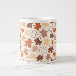 Fall design hösten naturliga löv jumbo mugg