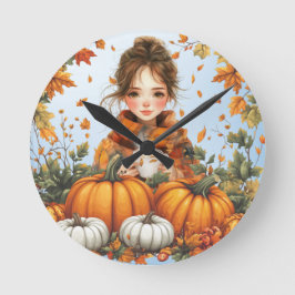 Fall Design Wall Clock Rund Klocka