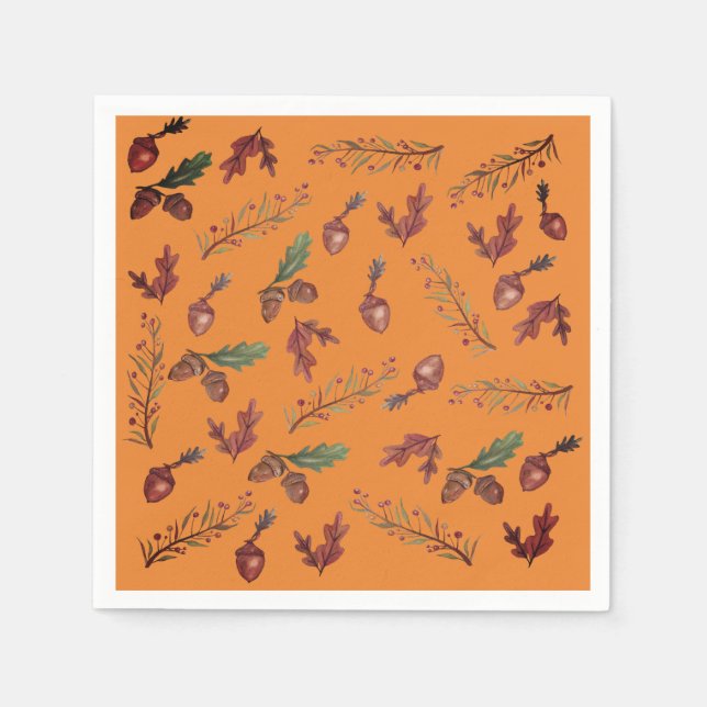 Fall Dinner Napkins Pappersservett (Framsidan)