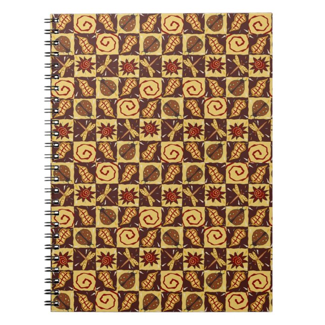 Fall Doodles Anteckningsbok Med Spiral (Framsidan)