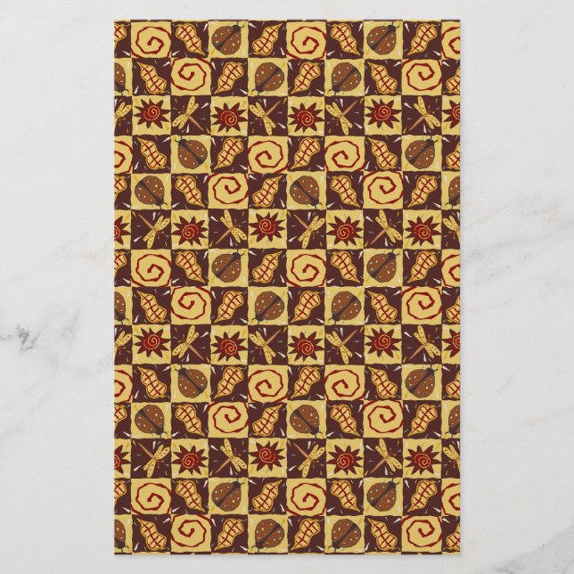 Fall Doodles Brevpapper (Framsida)