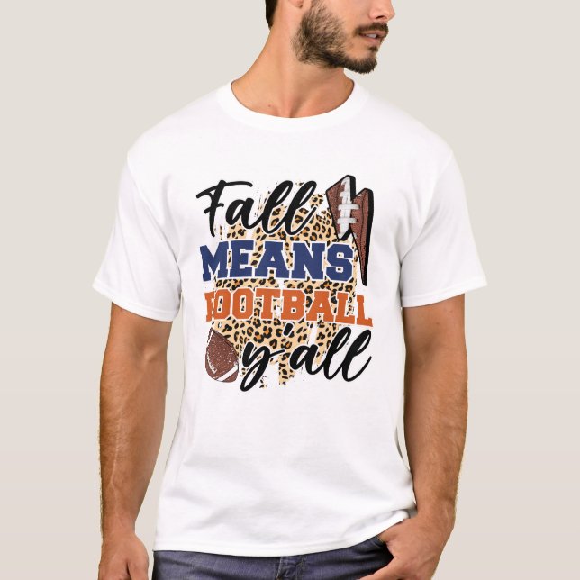 Fall Elak Football Shirt | Mysigt speldag på höste T Shirt (Framsida)