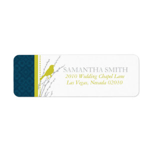 Fall Elegance Address Label B Returadress Etikett